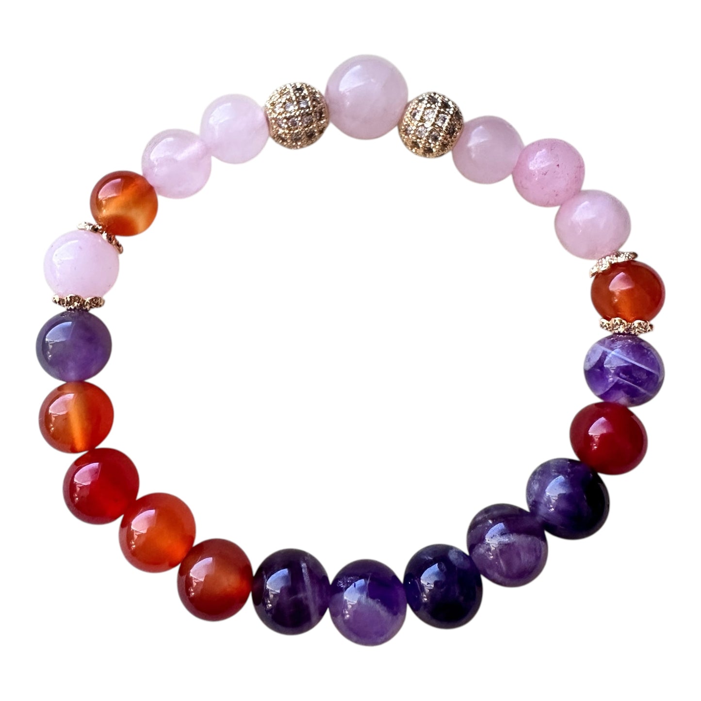 Radiant Alignment” – Love, Strength & Clarity Bracelet
