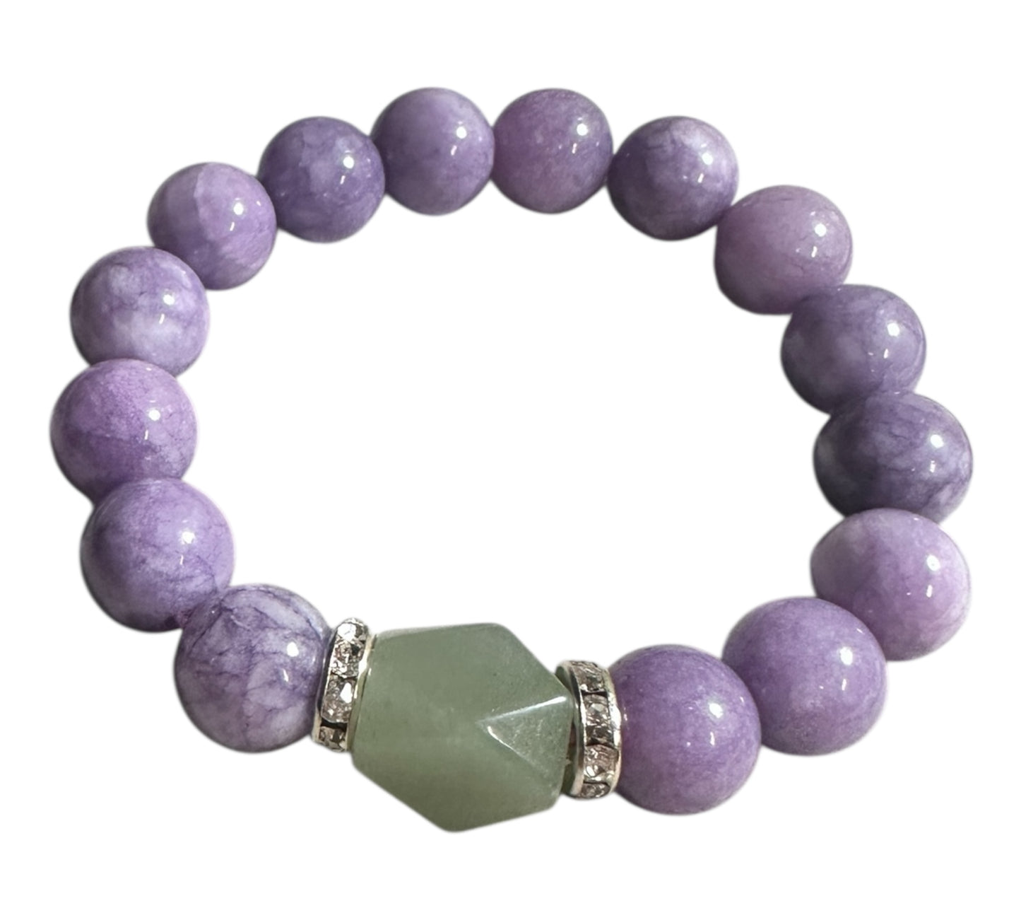 Inner Calm – Phosphosiderite & Aventurine Bracelet