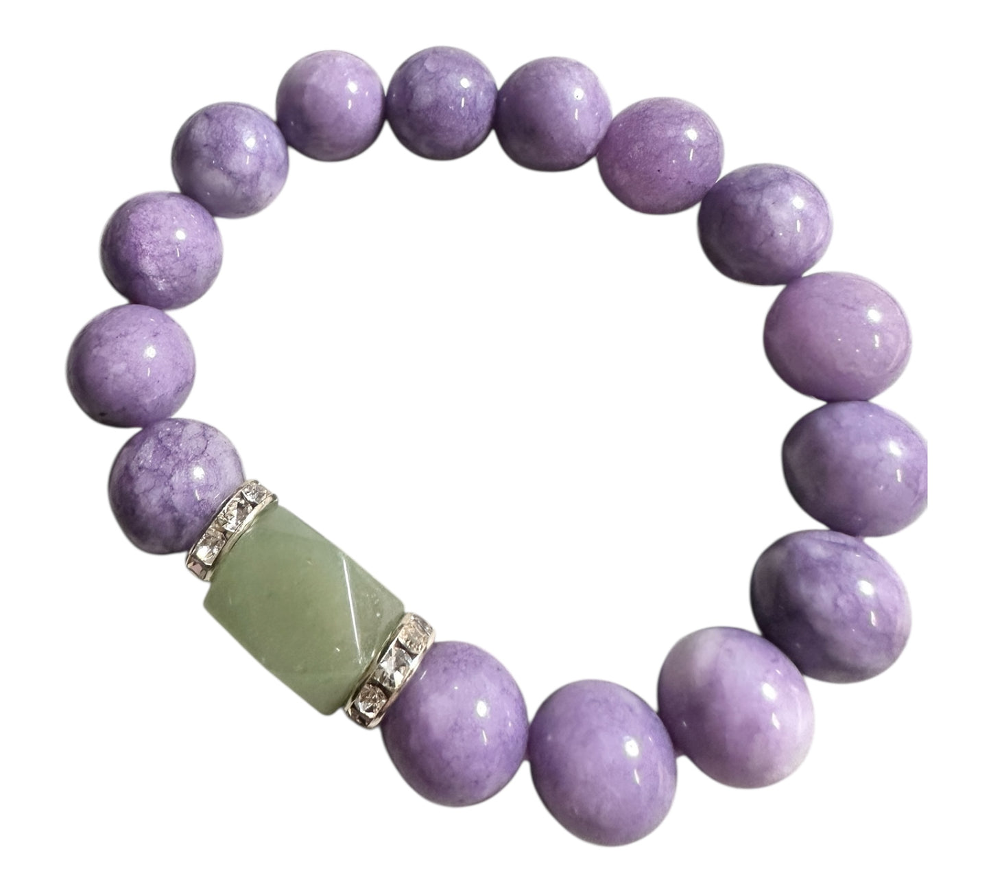 Inner Calm – Phosphosiderite & Aventurine Bracelet