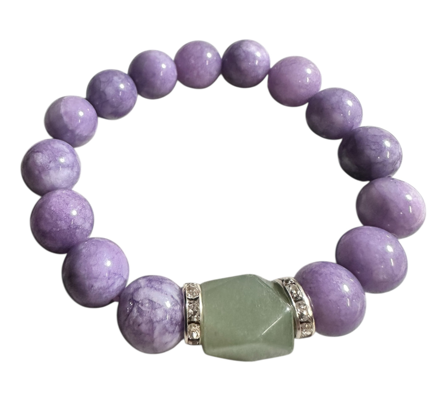 Inner Calm – Phosphosiderite & Aventurine Bracelet