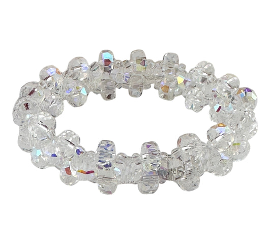 Three Tier Stretch Beaded Bracelet