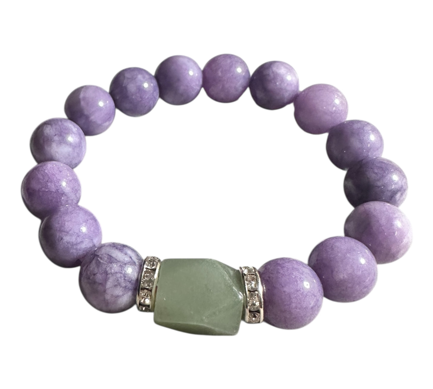 Inner Calm – Phosphosiderite & Aventurine Bracelet