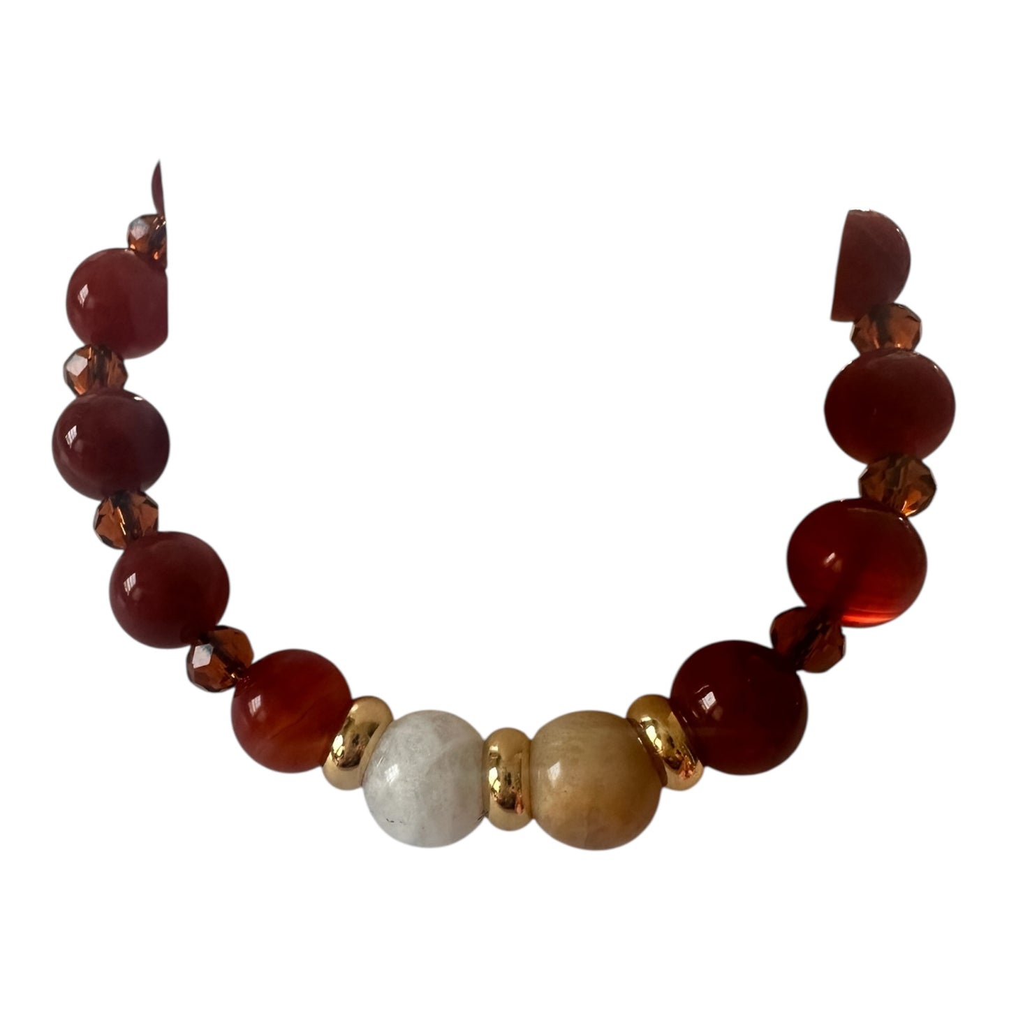 🔥 Glow of Inner Strength – Carnelian & Sunstone Energy Bracelet