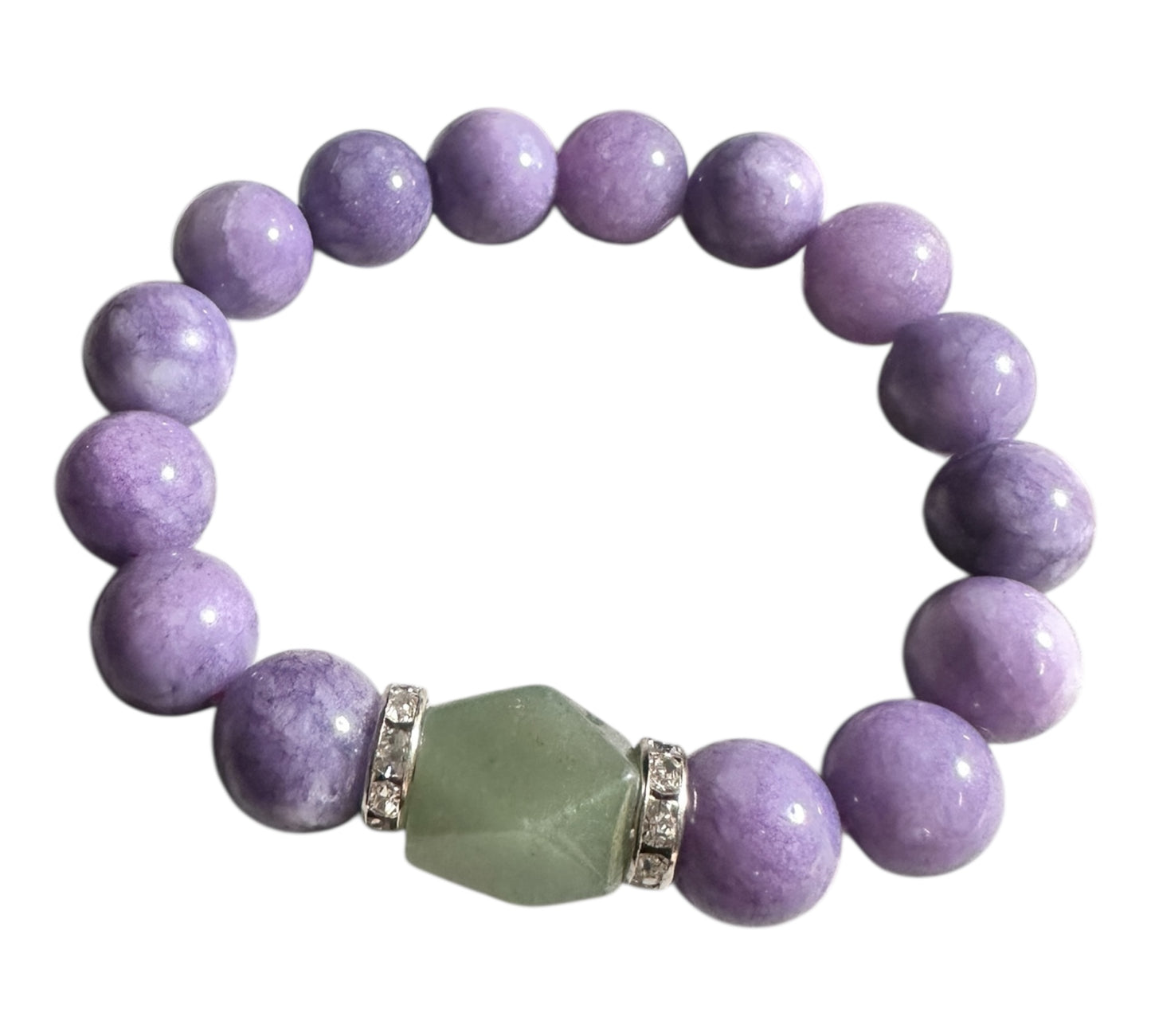 Inner Calm – Phosphosiderite & Aventurine Bracelet