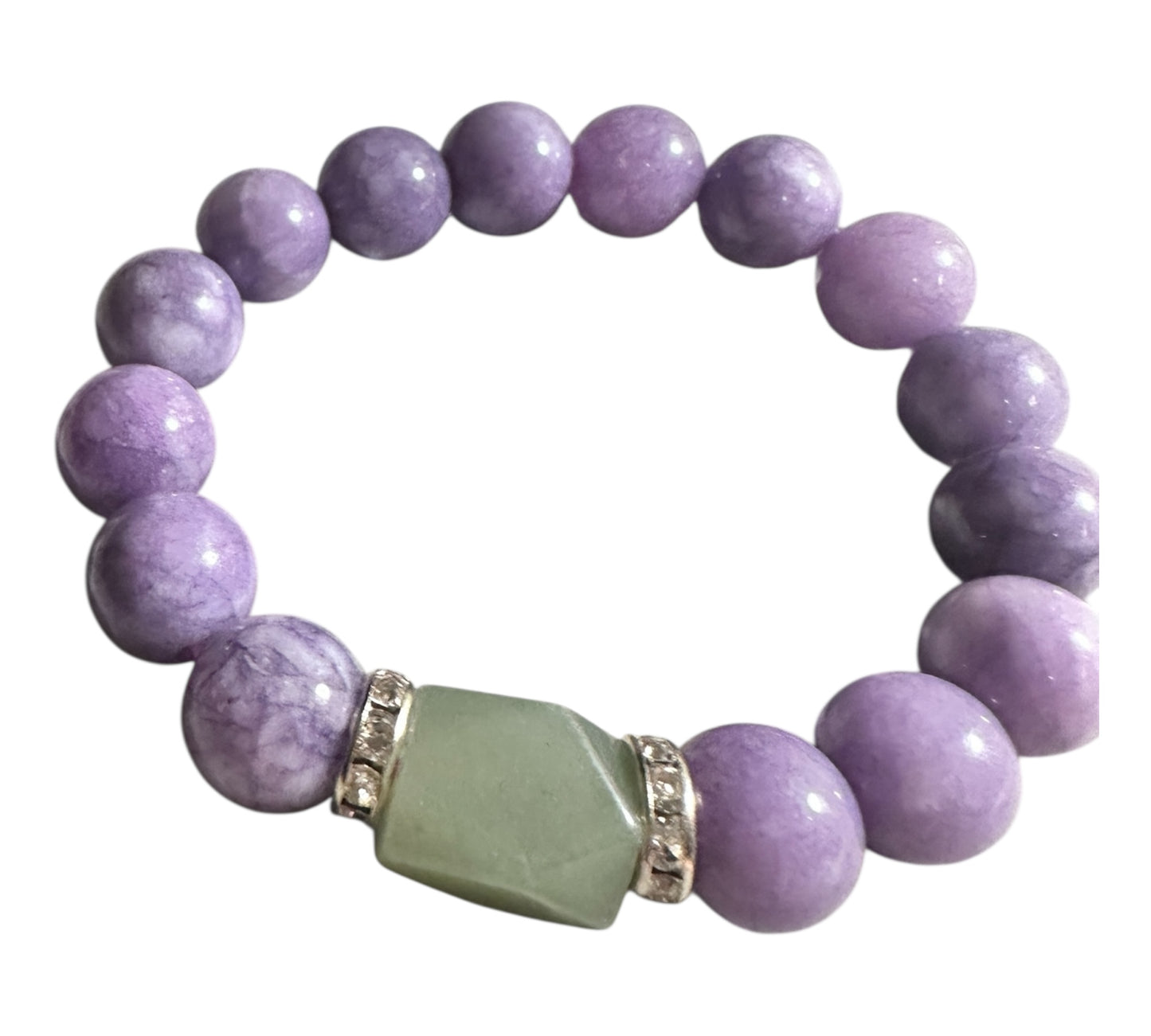 Inner Calm – Phosphosiderite & Aventurine Bracelet