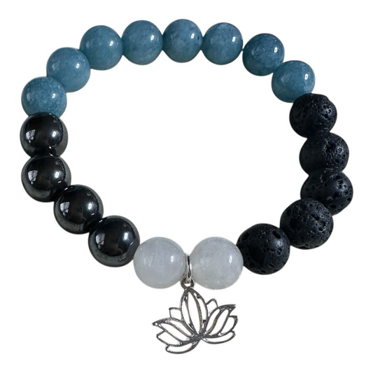 Ocean Calm – Aquamarine Harmony Bracelet