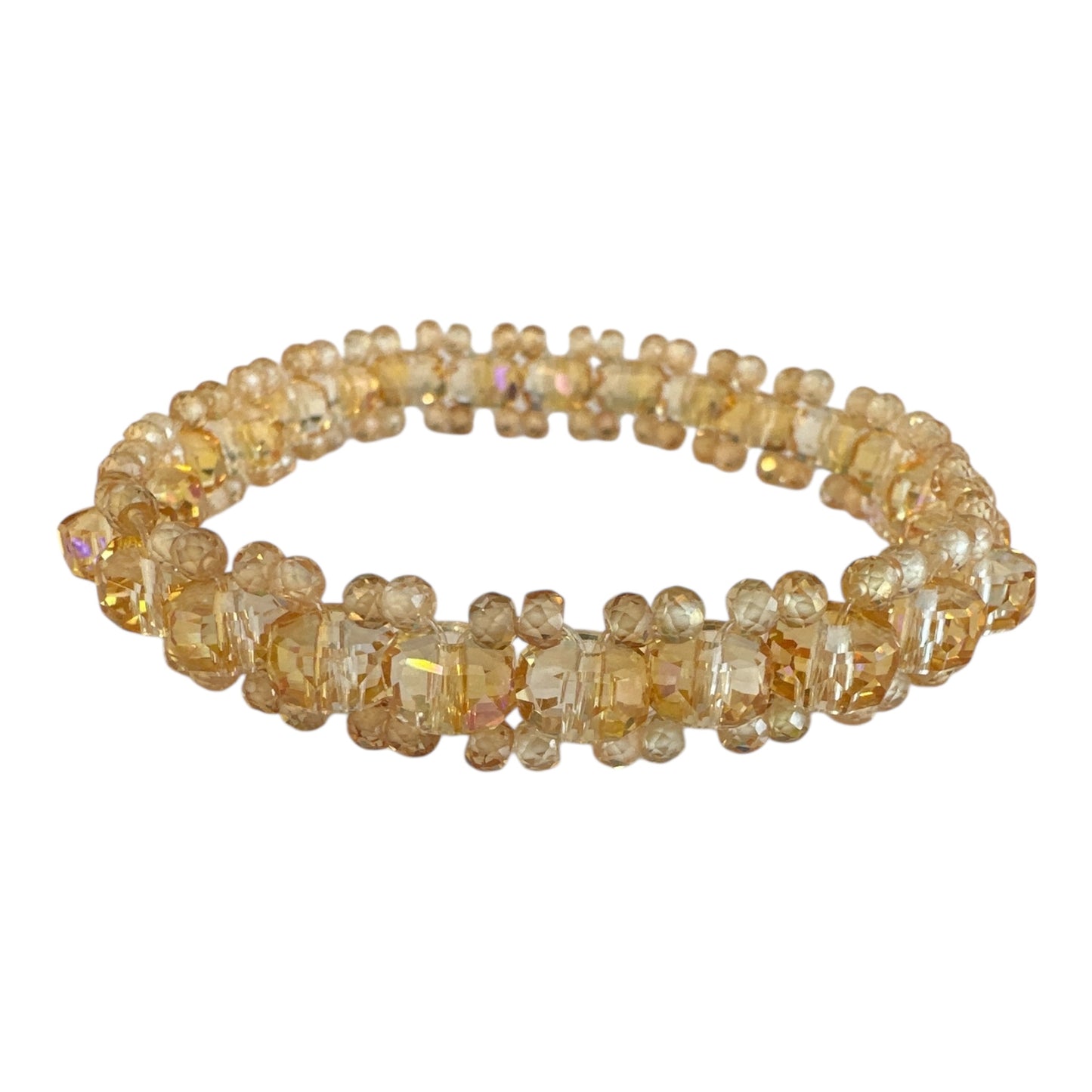 Three-Tier Austrian Crystal Stretch Bracelet