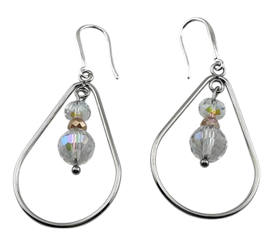 Elegant Teardrop Crystal Earrings