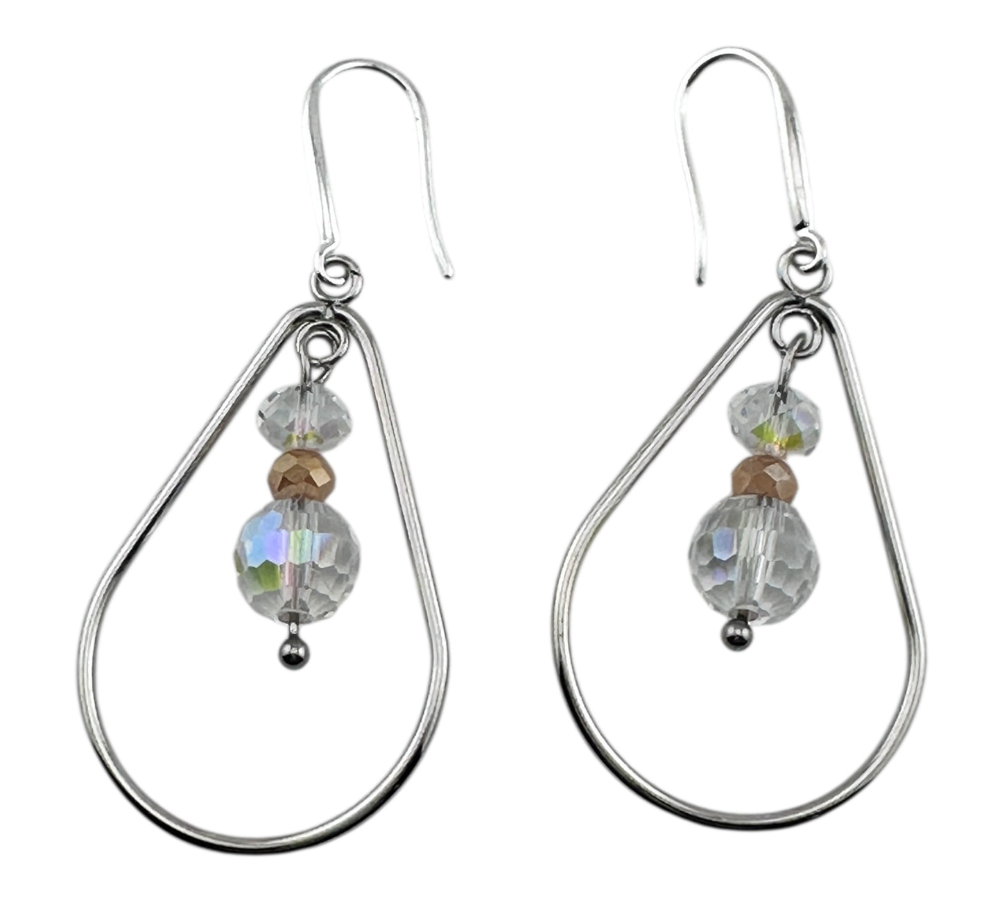 Elegant Teardrop Crystal Earrings