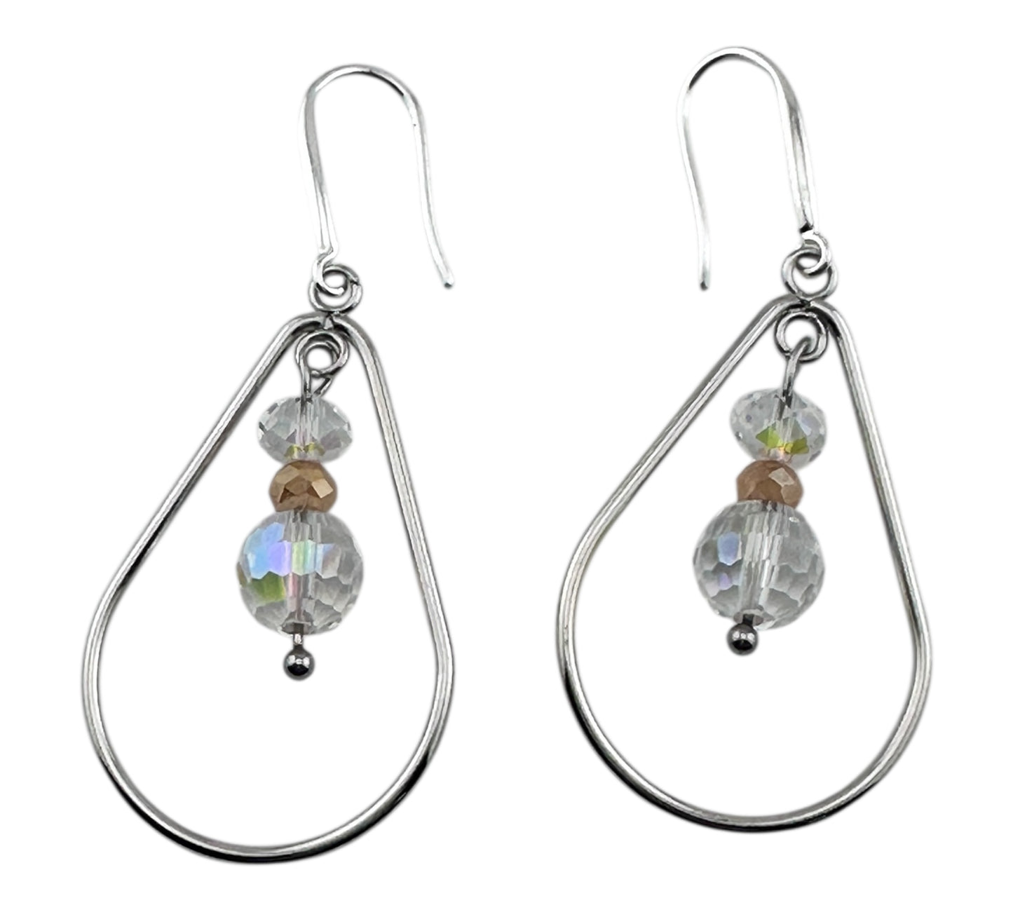 Elegant Teardrop Crystal Earrings