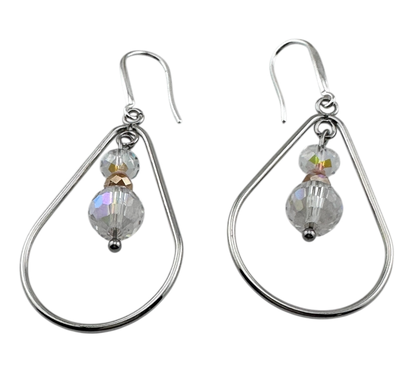Elegant Teardrop Crystal Earrings