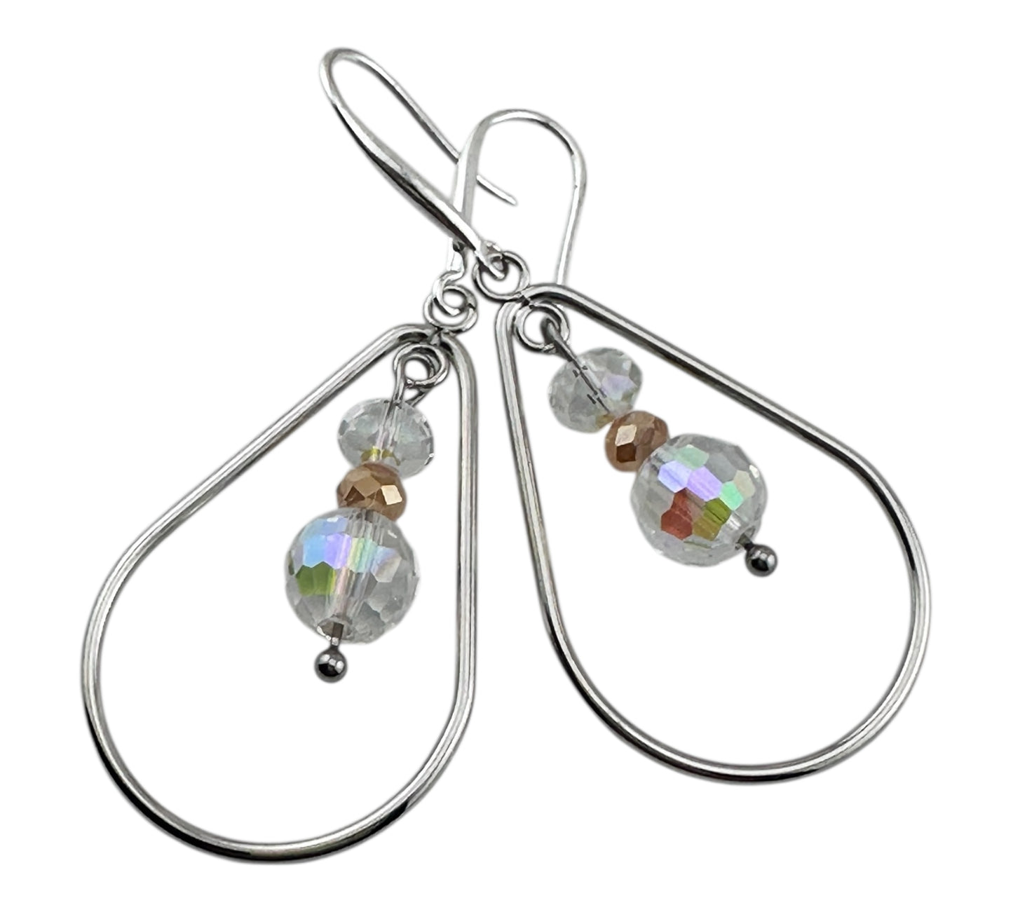 Elegant Teardrop Crystal Earrings
