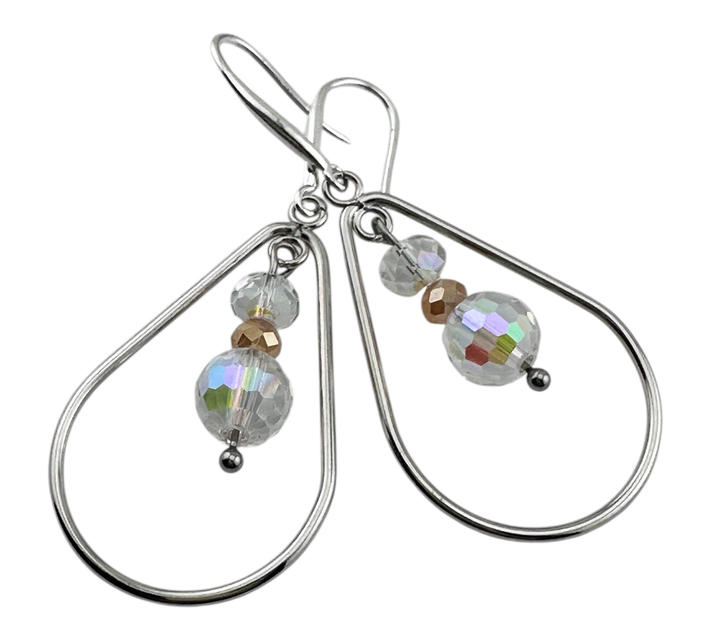 Elegant Teardrop Crystal Earrings