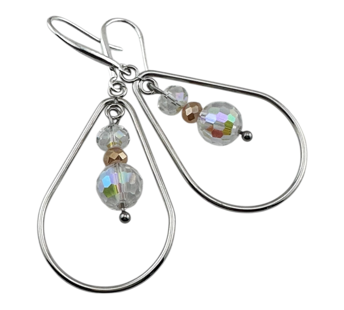 Elegant Teardrop Crystal Earrings