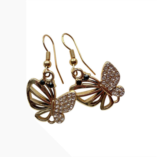 Butterfly Gold-Plated Earrings