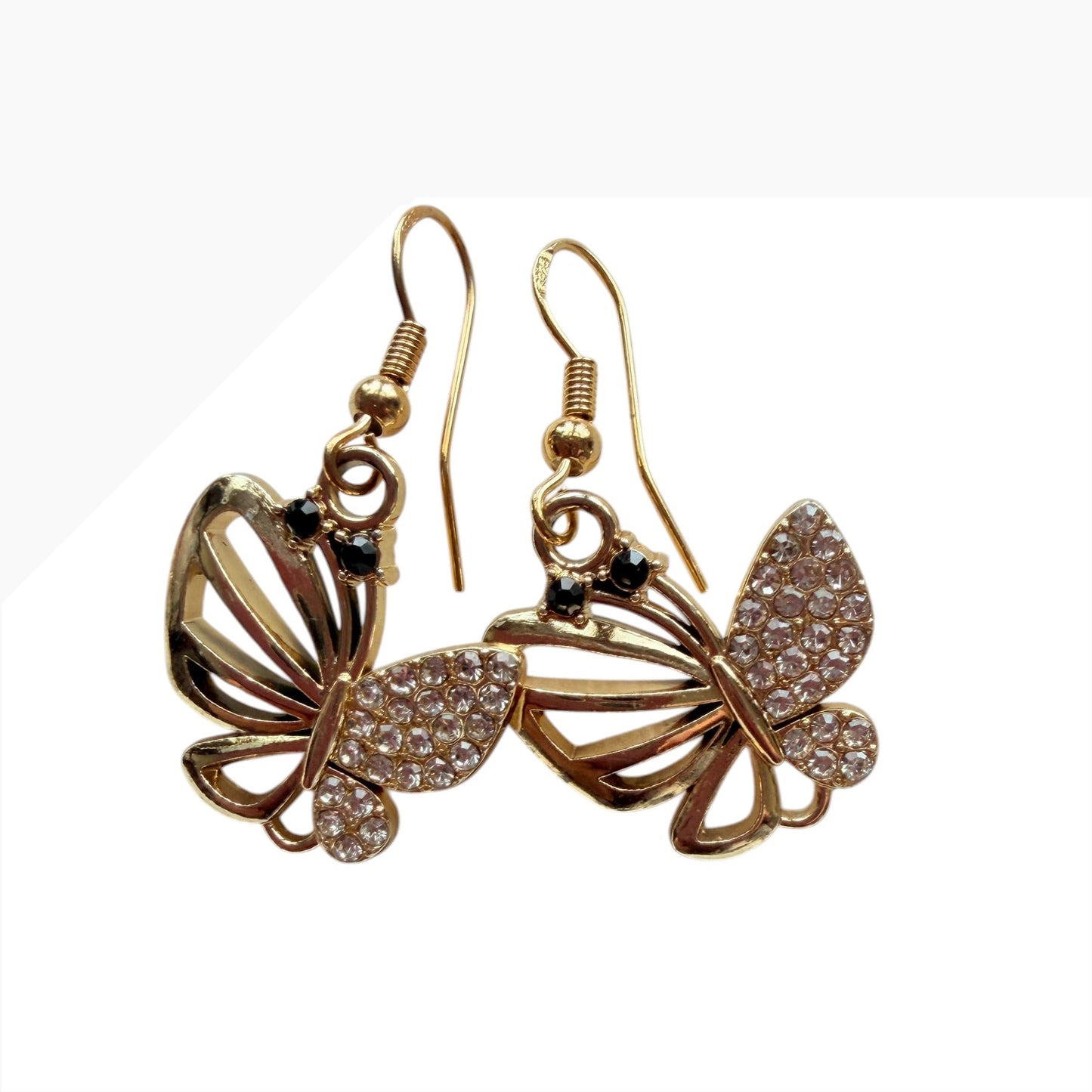 Butterfly Gold-Plated Earrings